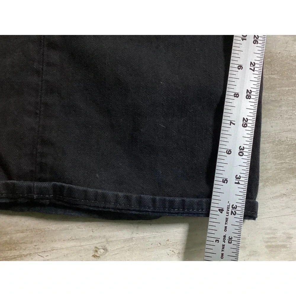 True Religion Bobby Black Straight Leg Jeans Mens 36 Made in USA TRM6288
